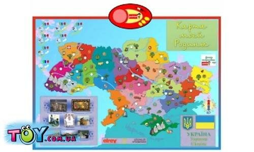 Игровой коврик "Карта моей родины" (Украина)