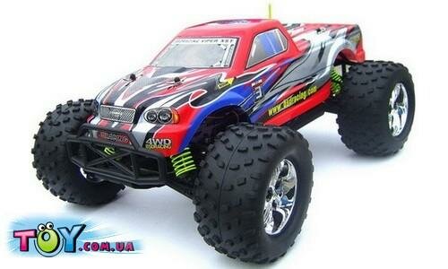 Автомобиль на радиоуправлении EP Brushed Monster Truck 4WD 1:10 2.4Ghz (RTR Version)