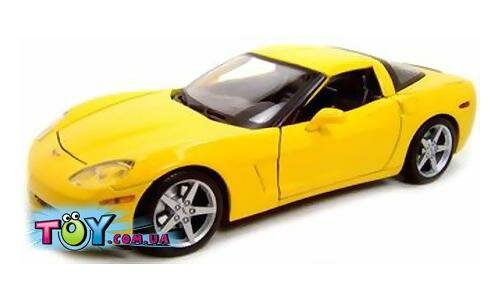 Автомобиль Chevrolet Corvette Coupe, желтый (1:18)
