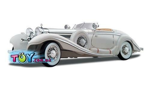 Автомодель 1936 Mercedes-Benz 500 K Typ Specialroadster Macharadga, белый (1:18)
