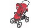Коляска детская прогулочная Enzo 02, цвет красный + люлька + накидка на ноги